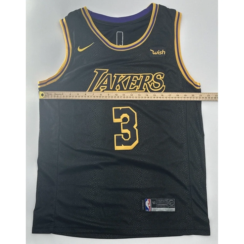 LA Lakers Anthony Davis #3 NBA Nike Swingman Mamba Skin‎ Jersey Size 50 (XL)
